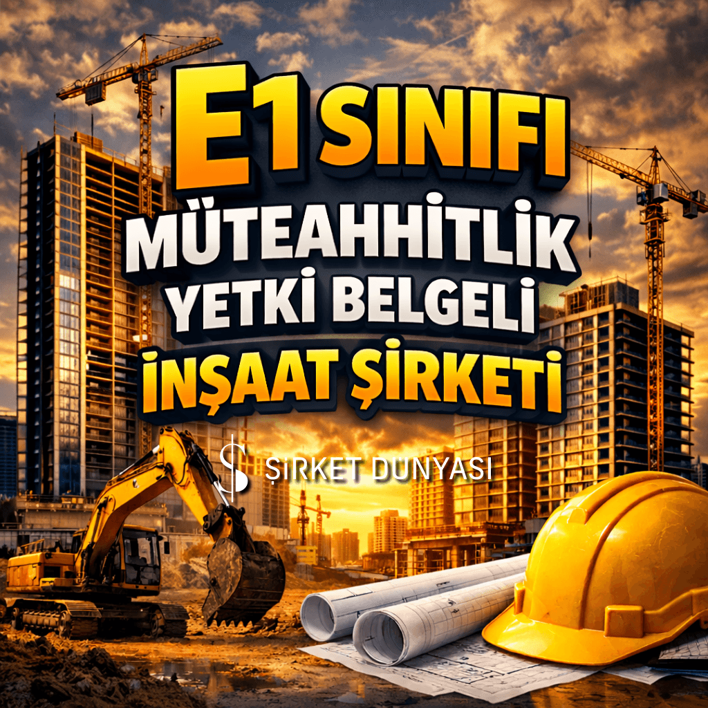 E1 GRUBU MÜTEAHHİTLİK BELGELİ İNŞAAT ŞİRKETİ