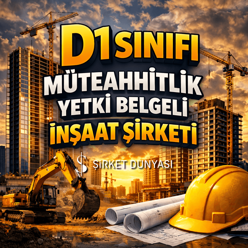 D1 GRUBU MÜTEAHHİTLİK BELGELİ İNŞAAT ŞİRKETİ