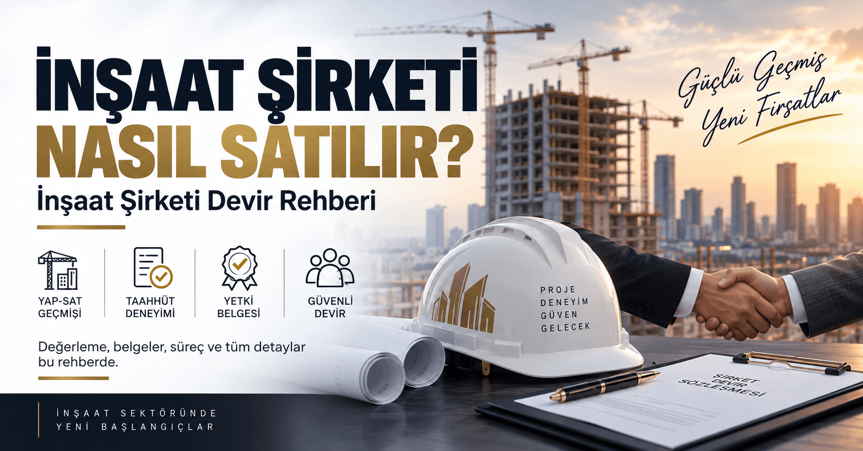 İnşaat Şirketi Nasıl Satılır? İnşaat Şirketi 2026 Devir Rehberi